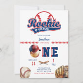 Honkbal Verjaardag | Foto 1e verjaardag Kaart (Voorkant)