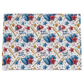 Honkbal Verjaardag Gift Bag Sport Boy Groot Cadeauzakje (Voorkant)