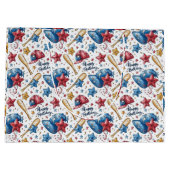 Honkbal Verjaardag Gift Bag Sport Boy Groot Cadeauzakje (Achterkant)