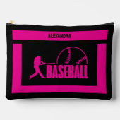 Honkbal Verjaardag Gift, Honkbal Speler Meisje, Etui (Voorkant)