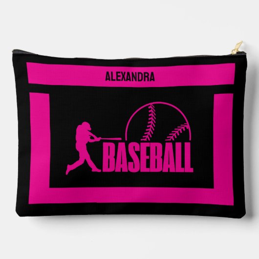 Honkbal Verjaardag Gift, Honkbal Speler Meisje, Etui (Achterkant)