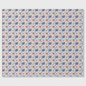 Honkbal Verjaardag Gift Wrap Boy Wrapping Paper Cadeaupapier (Vlak)