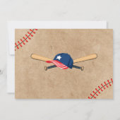 Honkbal verjaardag jongen Foto Kaart (Achterkant)