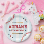 Honkbal verjaardag jongen papieren bordje (Feest)