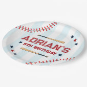 Honkbal verjaardag jongen papieren bordje (Gekanteld)