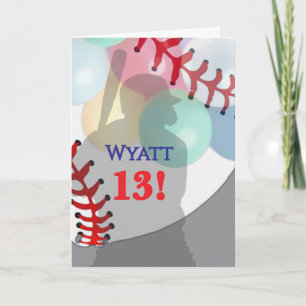 Honkbal verjaardag  kaart