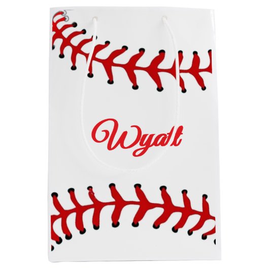 Honkbal verjaardag medium cadeauzakje (Voorkant)