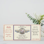 Honkbal Verjaardag Party Pass Kaart (Staand voorkant)