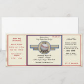 Honkbal Verjaardag Party Pass Kaart (Voorkant / Achterkant)