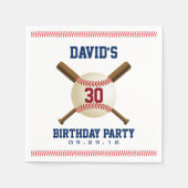 Honkbal Verjaardag Party Sport Thema Servetten (Voorkant)