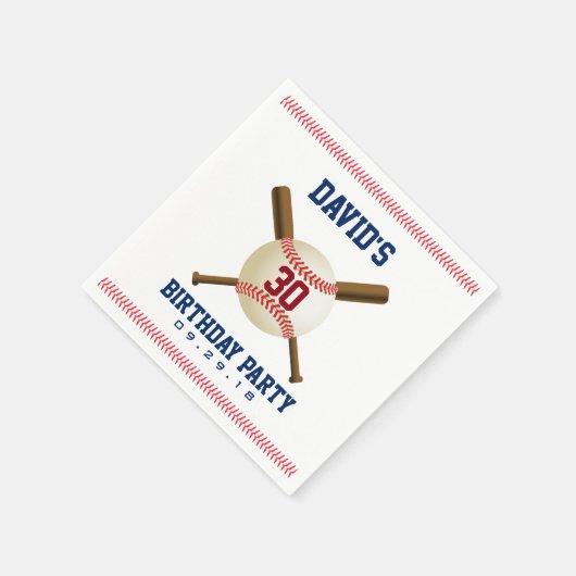 Honkbal Verjaardag Party Sport Thema Servetten (Hoek)