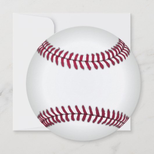 Honkbal Verjaardag Ronde Kaart (Voorkant)