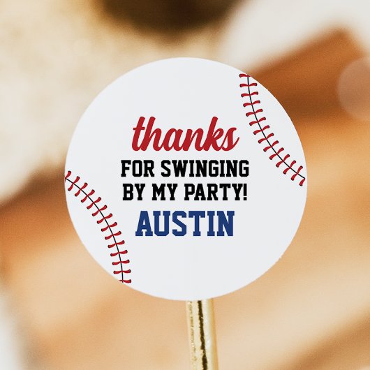 Honkbal Verjaardag Stickers