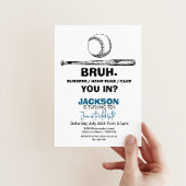 Honkbal verjaardag Uitnodiging - Elke leeftijd