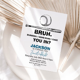 Honkbal verjaardag Uitnodiging - Elke leeftijd