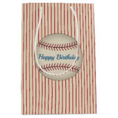  honkbal verjaardagscadeauzak medium cadeauzakje (Voorkant)