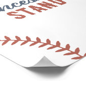 Honkbal Verjaardagsfeest Concessie Stand Poster (Hoek)