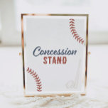 Honkbal Verjaardagsfeest Concessie Stand Poster<br><div class="desc">Nodig verjaardagsgasten uit om in te graven met dit honkbal thema bord.</div>