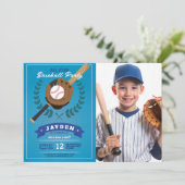Honkbal Verjaardagsfeest Sport All Star Foto Kaart (Staand voorkant)