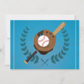 Honkbal Verjaardagsfeest Sport All Star Foto Kaart (Achterkant)