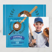 Honkbal Verjaardagsfeest Sport All Star Foto Kaart (Voorkant / Achterkant)