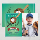 Honkbal Verjaardagsfeest Sport All Star Foto Kaart (Voorkant / Achterkant)