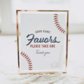 Honkbal Verjaardagsfeestgunsten teken Poster