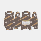  honkbal verjaardagsfeestje bedankdoosjes (Uitgevouwen)