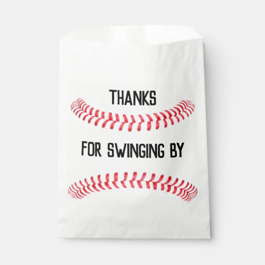 Honkbal verjaardagsfeestje gepersonaliseerd dank u bedankzakje (Voorkant)