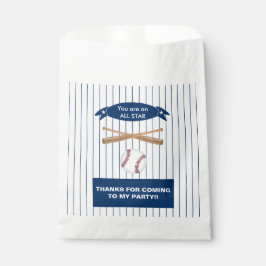  Honkbal Verjaardagsfeestje gunsttas Bedankzakje