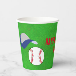 Honkbal Verjaardagsfeestje Papier Cup Papieren Bekers