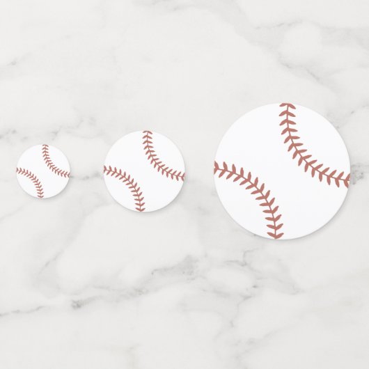 Honkbal Verjaardagsfeesttafel Confetti (Achterkanten)