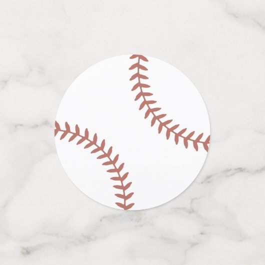 Honkbal Verjaardagsfeesttafel Confetti (Kleine voorkant)