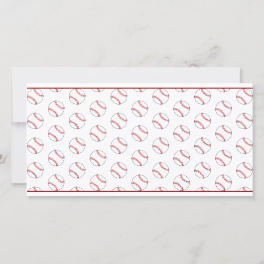 Honkbal verjaardagsfoto kinderen bedankkaart (Achterkant)