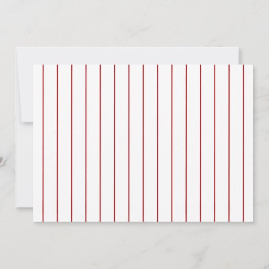 Honkbal Verjaardagsfoto Kinderen Honkbal Bedankkaart (Achterkant)