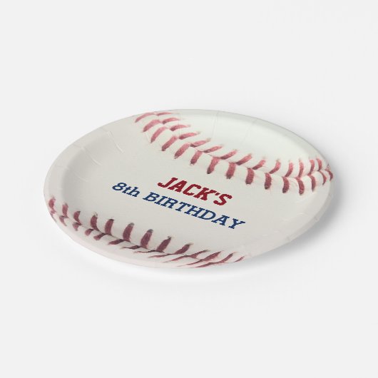 Honkbal Verjaardagspapier Bord (Gekanteld)