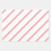 Honkbal verjaardagspartij aangepaste kleuren inpakpapier vel (Voorkant)