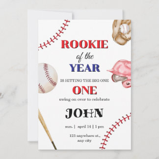 Honkbal Verjaardagsuitnodiging Beste Nieuwe Speler Kaart