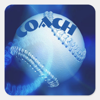 Honkbal Vierkante Sticker