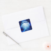 Honkbal Vierkante Sticker (Envelop)