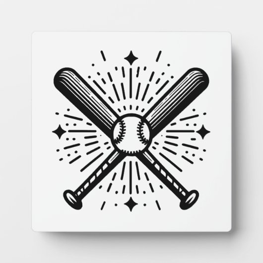 honkbal vintage fotoplaat (Voorkant)