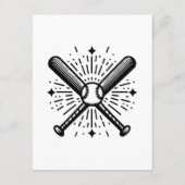 honkbal vintage informatiekaartje (Achterkant)