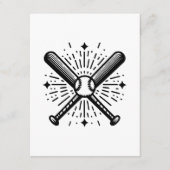 honkbal vintage informatiekaartje (Voorkant)