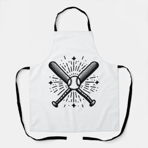 honkbal vintage schort