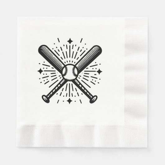honkbal vintage servet (Voorkant)
