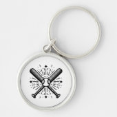 honkbal vintage sleutelhanger (Voorkant)
