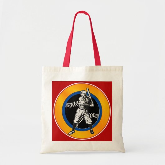 Honkbal: Vintage Tote Tas (Voorkant)