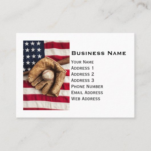  honkbal visitekaartje (Voorkant)