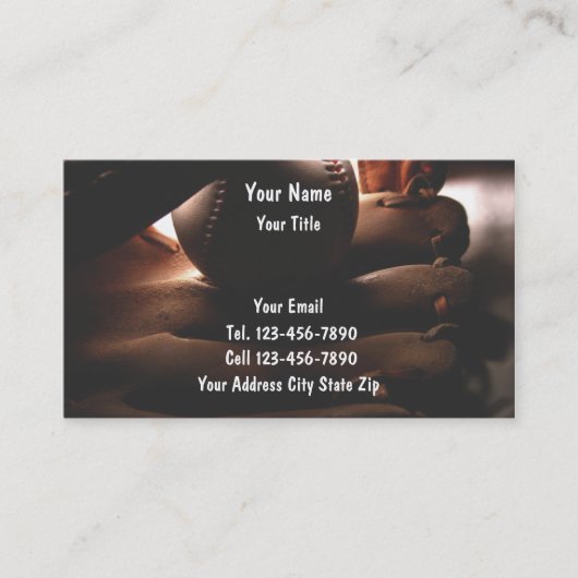 Honkbal Visitekaartjes (Voorkant)