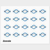 honkbal : vliegster : ronde sticker (Vel)